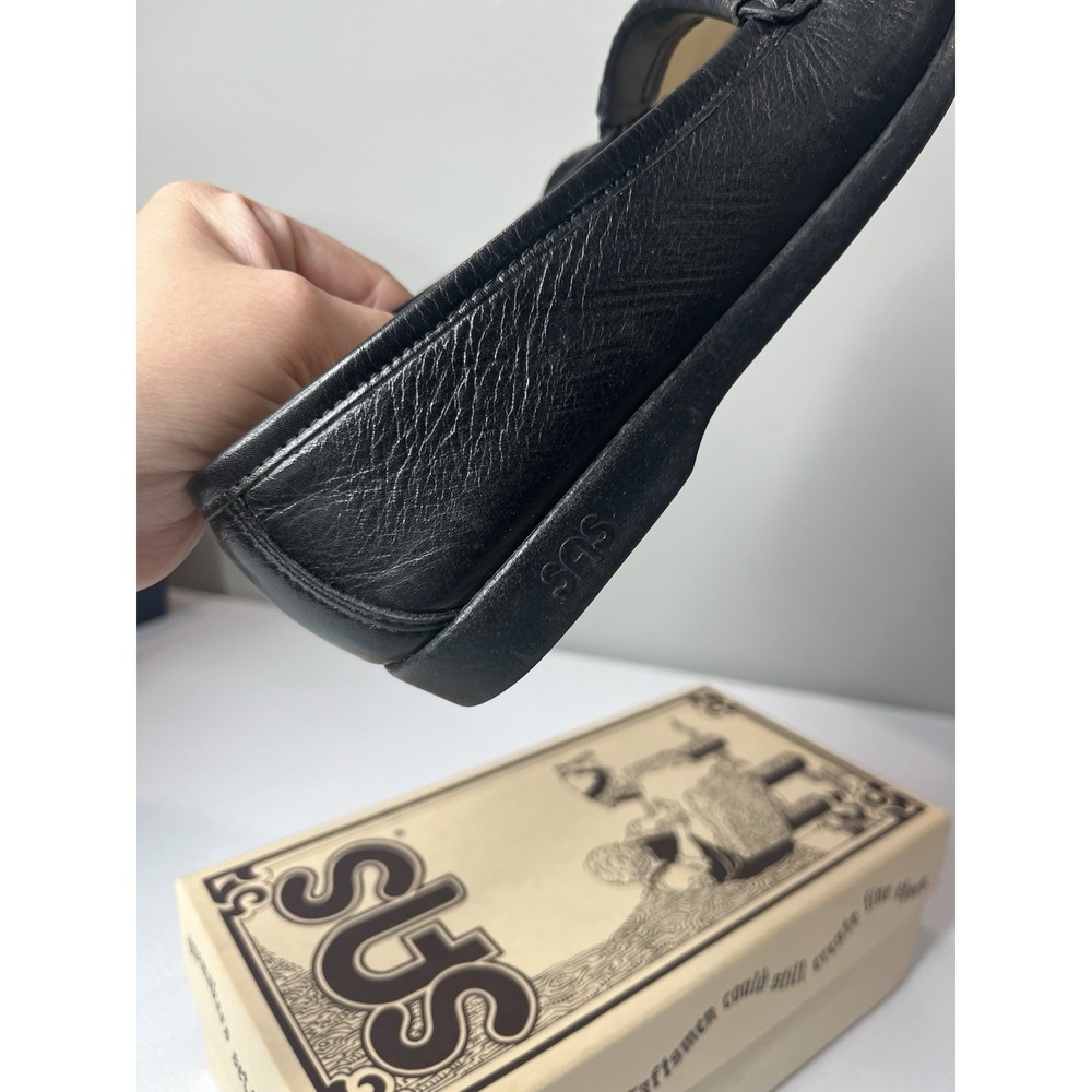 SAS Softie Tripad‎ Women's Size 7NTassel Slip-On Loafer Black Comfort W/ Box - Picture 3 of 14